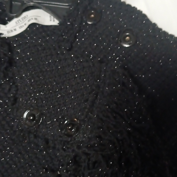 Zara Studio Black Fringe Cardigan - Picture 7 of 13